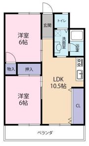 つるいマンションの間取り画像