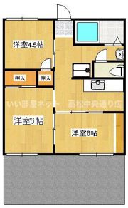 グリーンハイツA棟の間取り画像