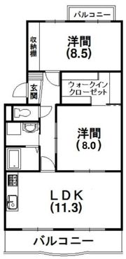 ピアンテ四ツ池の間取り画像