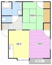 メイプル岩井の間取り画像