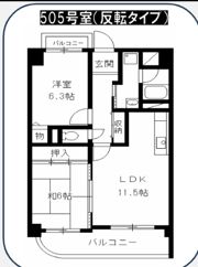 エスパシオ上新庄の間取り画像