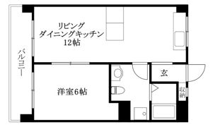 オックスフォードサーカス松山IC 1の間取り画像