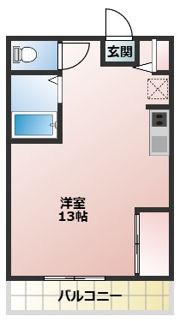 プライマリー九工大前Ⅱの間取り画像