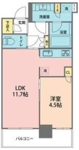 ブランズタワー梅田Northの間取り画像
