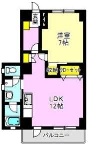 ミズキマンションの間取り画像