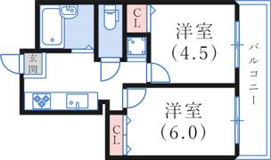 シティハイツ二宮の間取り画像