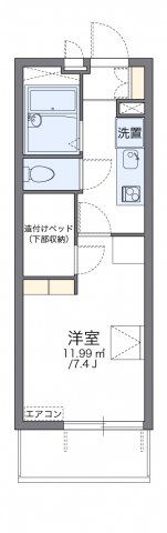 レオパレスひまわりの間取り画像
