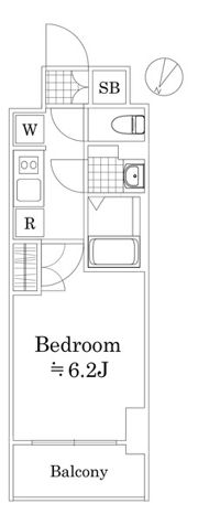 GENOVIA阪東橋Ⅱskygardenの間取り画像