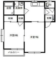 MORIハイツ大胡Bの間取り画像