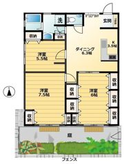 下馬ヨークスの間取り画像