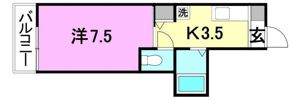 KBコート土居田1の間取り画像
