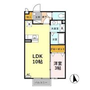 プリム ローズ Aの間取り画像