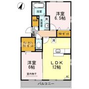マインパレスⅡ B棟の間取り画像