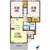ローズコート B棟の間取り画像