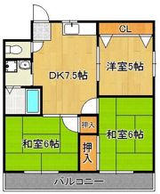 エスポワール中川の間取り画像