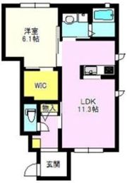 ラフィーネ上中居の間取り画像