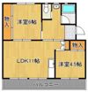 ビレッジハウス直方 3号棟の間取り画像