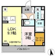 ONE TERMINAL PLACE(ﾜﾝﾀｰﾐﾅﾙﾌﾟﾚｲｽ)の間取り画像