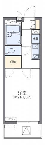 レオパレスかわせみの間取り画像