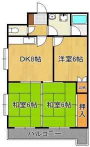 ロイヤルハイツ明石の間取り画像