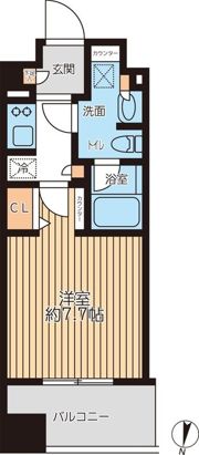 プライマルフロント錦糸町の間取り画像