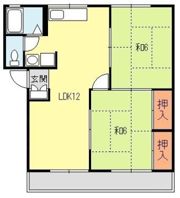 メルヴェーユ浜野B棟の間取り画像