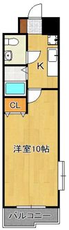 アヴィニール竪町の間取り画像