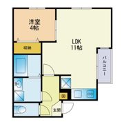 イルミエール千早南の間取り画像