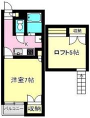 シティーパレス上中居第二の間取り画像