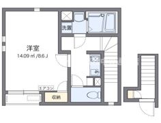 クレイノ茂木2の間取り画像