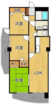 高田ツインの間取り画像