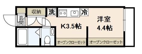 COLLINA隅の浜の間取り画像