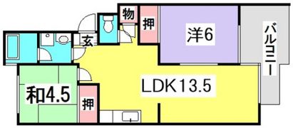Casa井口Aの間取り画像