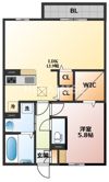ハピネス古賀島B棟の間取り画像