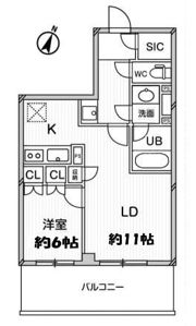 ドゥーエ大宮の間取り画像