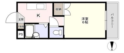 Uマンションの間取り画像