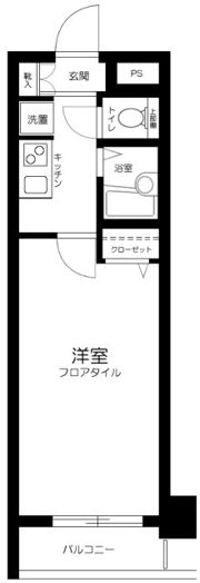 スカイコート銀座東第2の間取り画像