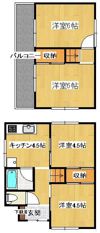 今里町一戸建の間取り画像
