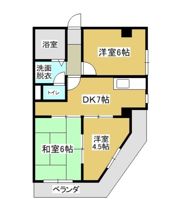 ヴェルセ立石の間取り画像