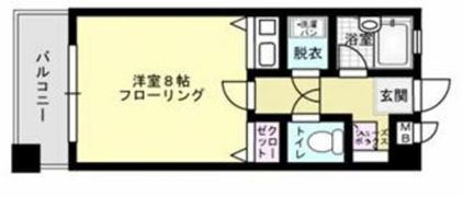 エスポワール渡辺通南の間取り画像