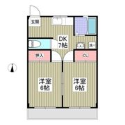 上里ハイツAの間取り画像