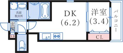 ココングランジュール芦屋西2の間取り画像