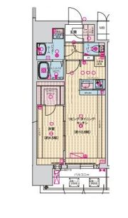 ソルテラス神戸栄町通の間取り画像