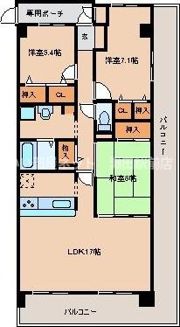シティオ大津石山の間取り画像