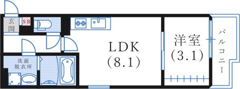 リブレメゾン住吉Ⅱの間取り画像