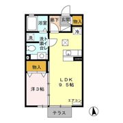 セジュール札元 A棟の間取り画像