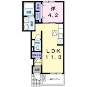 グレース方保田の間取り画像