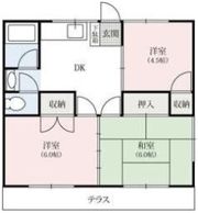 コグレアパートの間取り画像