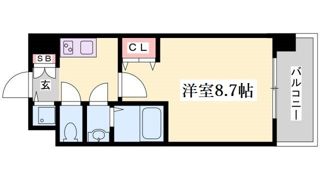 エスライズ新神戸Ⅱの間取り画像