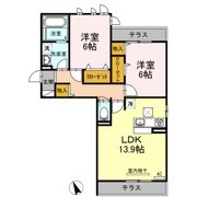 D-roomCⅢの間取り画像